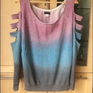 Venus Drop Sleeve Shirt with Cut Out Sleeves